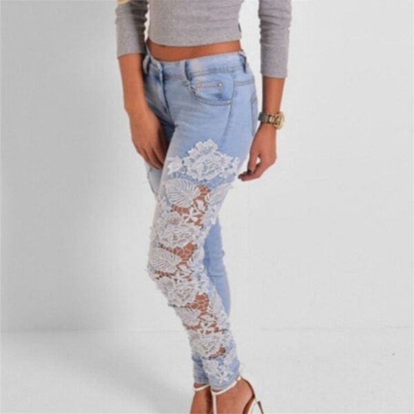 ygyeeg 2018 lace women pocket jeans long pencil denim pants femme floral jeans woman jeggings plus size s-xxxl white black, Blue
ygyeeg 2018 lace women pocket jeans long pencil denim pants femme floral jeans woman jeggings plus size s-xxxl white black, Blue