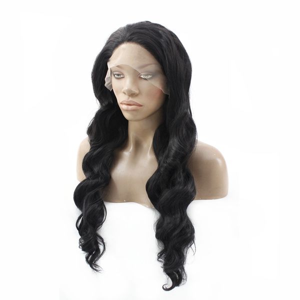 loose wavy natural black 13*4 lace front wig natural looking heat resistant synthetic lace front wig for black women
loose wavy natural black 13*4 lace front wig natural looking heat resistant synthetic lace front wig for black women