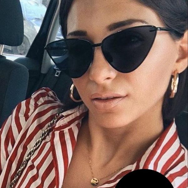women cat eye sunglasses small triangle ladies sun glasses metal female glasses retro black pink oversized eyewear uv400, White;black
women cat eye sunglasses small triangle ladies sun glasses metal female glasses retro black pink oversized eyewear uv400, White;black
