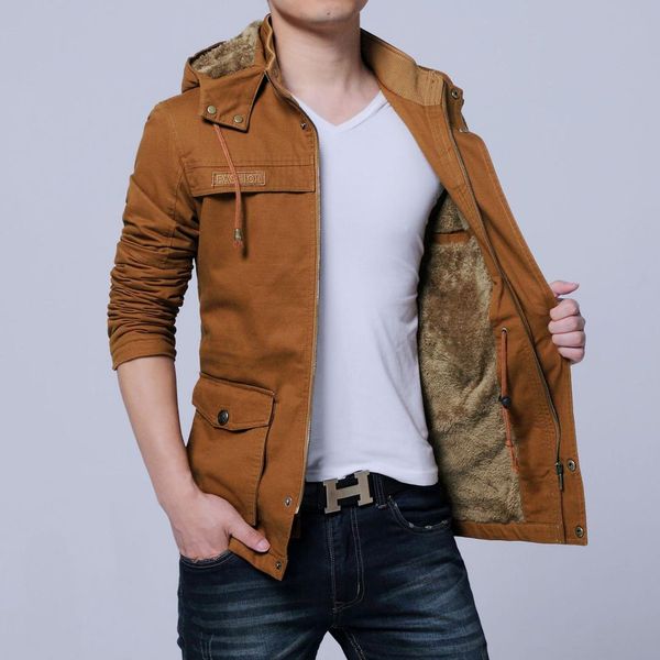 men's autumn and winter fresh clothes man wash cotton medium jacket coat, Black;brown
men's autumn and winter fresh clothes man wash cotton medium jacket coat, Black;brown
