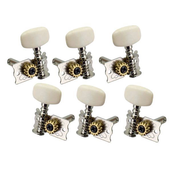 6 pieces open gear guitar tuning pegs tuners for acoustic classical guitar