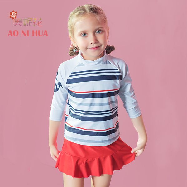 aonihua designer 2017 new colorful striped two piece swimsuit for girls kids swimwear summer children long sleeve bathing suit
aonihua designer 2017 new colorful striped two piece swimsuit for girls kids swimwear summer children long sleeve bathing suit