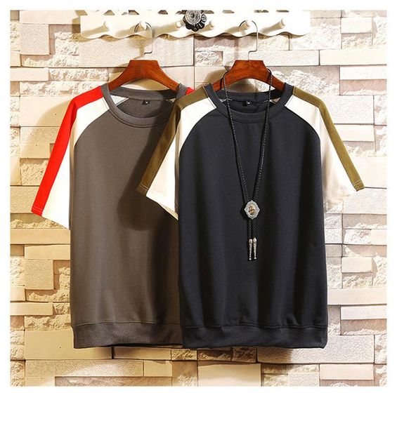 multi color short sleeve mens tees casual striped males clothing mens summer designer tshirts fashion panelled, White;black
multi color short sleeve mens tees casual striped males clothing mens summer designer tshirts fashion panelled, White;black