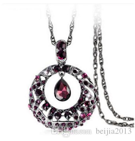 new fashion high quanlity crystal sweater women pendant necklace long drop necklace party dress jewelry gift, Silver
new fashion high quanlity crystal sweater women pendant necklace long drop necklace party dress jewelry gift, Silver