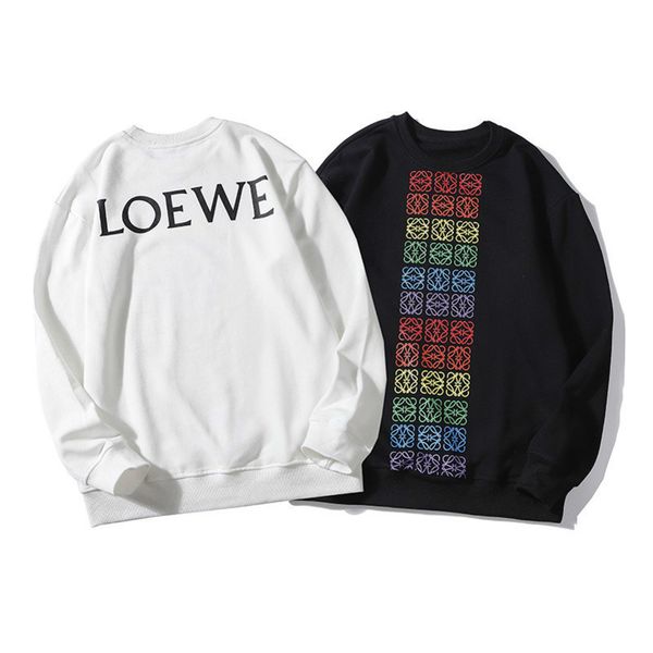 loew men designer casual sweatshirt 19 autumn winter new cotton round neck sweater rainbow series riddles logo printing fashion2alo, Black
loew men designer casual sweatshirt 19 autumn winter new cotton round neck sweater rainbow series riddles logo printing fashion2alo, Black