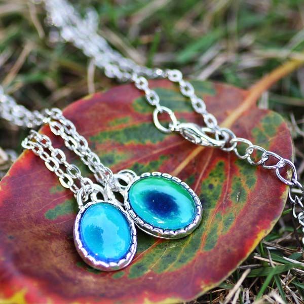 cute classic design young womens popular color change mood stone pendant necklace for sale, Silver
cute classic design young womens popular color change mood stone pendant necklace for sale, Silver