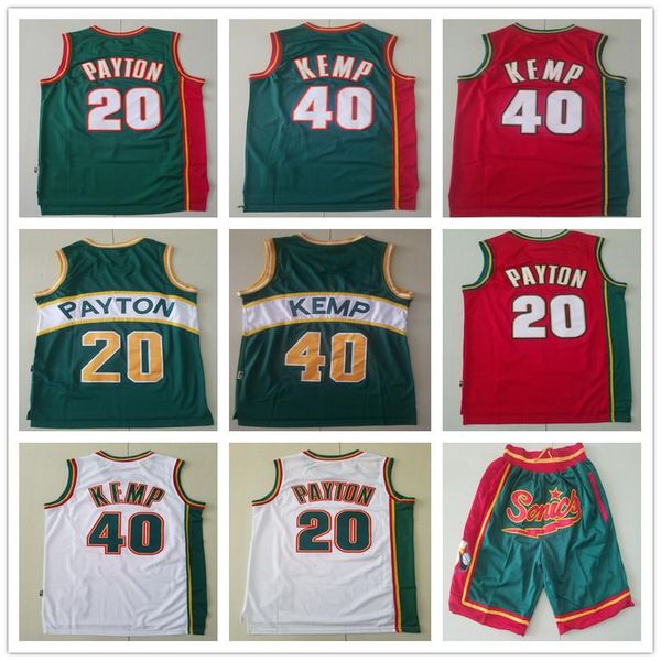 mens seattle supersonics throwback gary 20 payton shawn 40 kemp basketball shorts basketball jerseys red white blue high quality, Black;red
mens seattle supersonics throwback gary 20 payton shawn 40 kemp basketball shorts basketball jerseys red white blue high quality, Black;red
