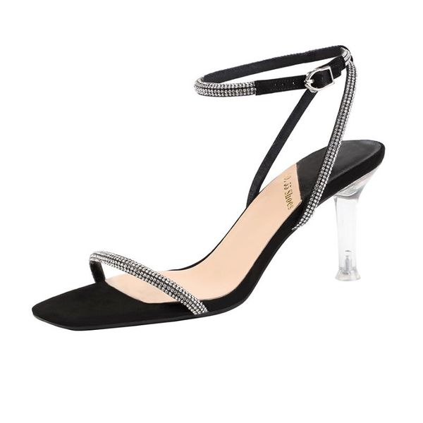 square head rhinestone wedding shoes clear heel 2020 summer medium heel sandals women shoes for party sandals silver black
square head rhinestone wedding shoes clear heel 2020 summer medium heel sandals women shoes for party sandals silver black