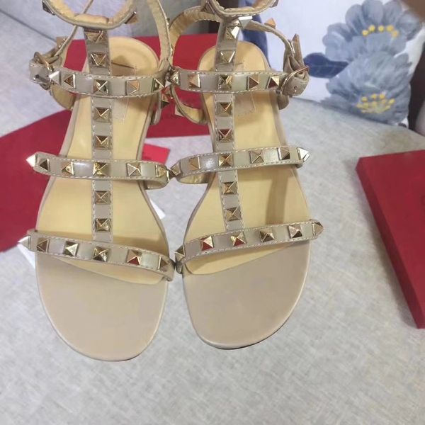 design style leather women stud sandals slingback fashion rivets shoes 6 colors, Black
design style leather women stud sandals slingback fashion rivets shoes 6 colors, Black