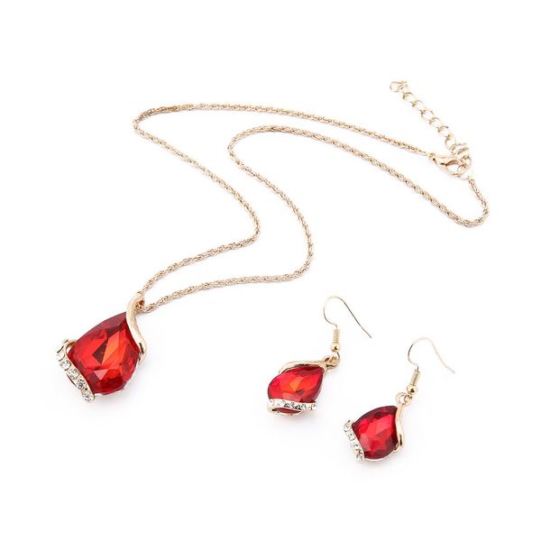 vintage fashion necklace & earrings jewelry sets women wedding bridal teardrop crystal pendant earrings, Silver
vintage fashion necklace & earrings jewelry sets women wedding bridal teardrop crystal pendant earrings, Silver