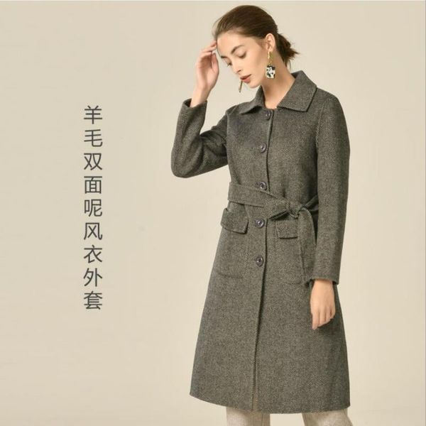 winter spring new 100% temperament double-faced wool coat female new longer herringbone wool blends coat factory outlets f810, Black
winter spring new 100% temperament double-faced wool coat female new longer herringbone wool blends coat factory outlets f810, Black