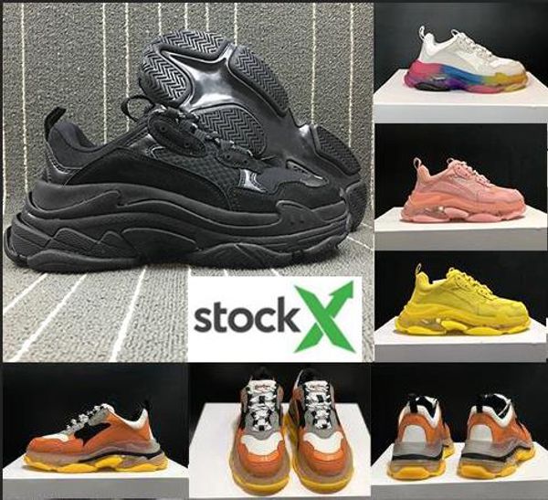 новый стиль мода crystal bottom paris triple s мужские дизайнерские кроссовки vintage dad платформа женская роскошная повседневная обувь спо, Black
новый стиль мода crystal bottom paris triple s мужские дизайнерские кроссовки vintage dad платформа женская роскошная повседневная обувь спо, Black