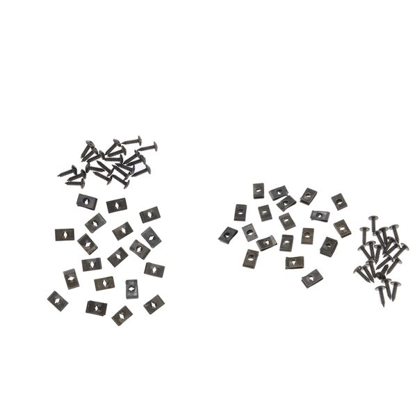40x motorcycle scooter atv metal fixing rivet holder screws and clips