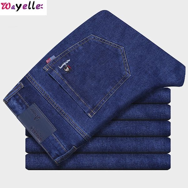 autumn and winter wild men's jeans simple fashion embroidered large size comfortable long pants straight casual jeans, Blue
autumn and winter wild men's jeans simple fashion embroidered large size comfortable long pants straight casual jeans, Blue