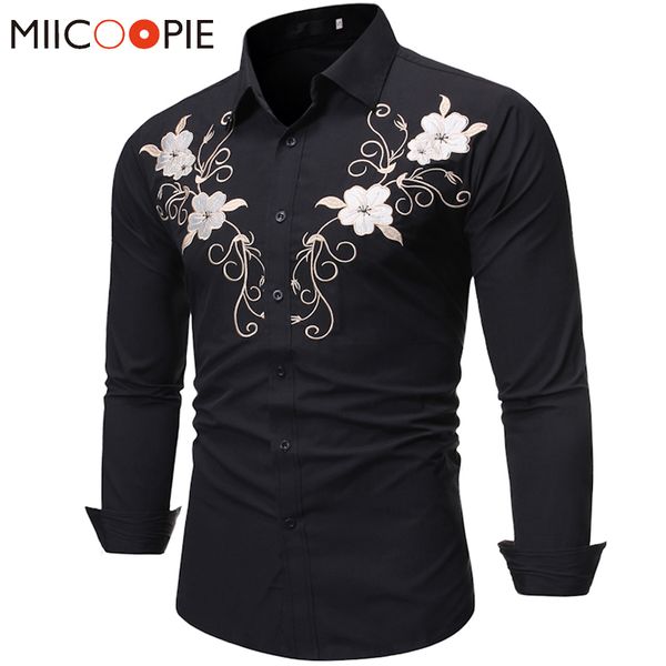 new mens dress shirts 2020 men floral embroidery hip hop wedding party shirt for men long sleeve chemise homme, White;black
new mens dress shirts 2020 men floral embroidery hip hop wedding party shirt for men long sleeve chemise homme, White;black