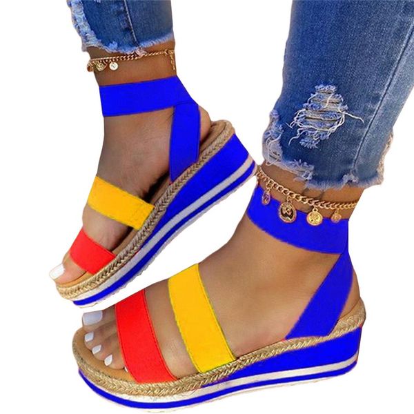 2020 women sandals soft leather wedges shoes women espadrilles platform sandals female high heels summer rainbow colors, Black
2020 women sandals soft leather wedges shoes women espadrilles platform sandals female high heels summer rainbow colors, Black