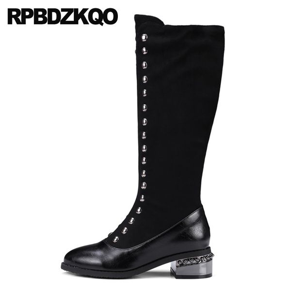 knee high rivet black big size metal studded chunky side zip boots tall 13 45 ladies long 12 44 thick women stud shoes round toe
knee high rivet black big size metal studded chunky side zip boots tall 13 45 ladies long 12 44 thick women stud shoes round toe