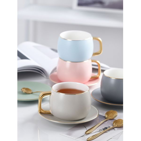 nordic ceramic coffee cup set six-color frosted tea cup set saucer and spoon tea party home office cafe fun gifts cups
nordic ceramic coffee cup set six-color frosted tea cup set saucer and spoon tea party home office cafe fun gifts cups