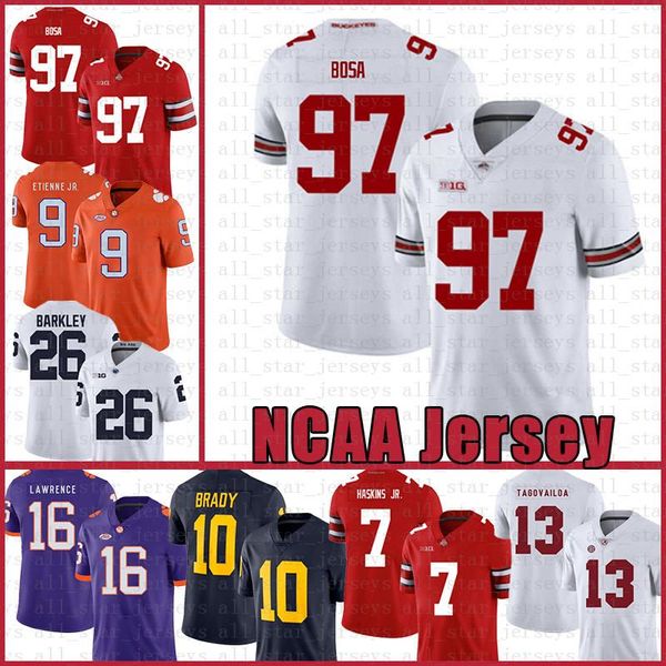 ncaa ohio state buckeyes 97 nick bosa 7 dwayne haskins jr american football jersey tua tagovailoa tom brady, Black;red
ncaa ohio state buckeyes 97 nick bosa 7 dwayne haskins jr american football jersey tua tagovailoa tom brady, Black;red