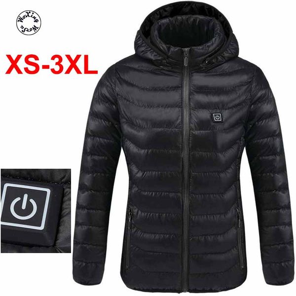ladies' cotton padded coat usb graphene heating up women's warm cotton padded jacket back heating warm jakcet s to 4xl, Black
ladies' cotton padded coat usb graphene heating up women's warm cotton padded jacket back heating warm jakcet s to 4xl, Black