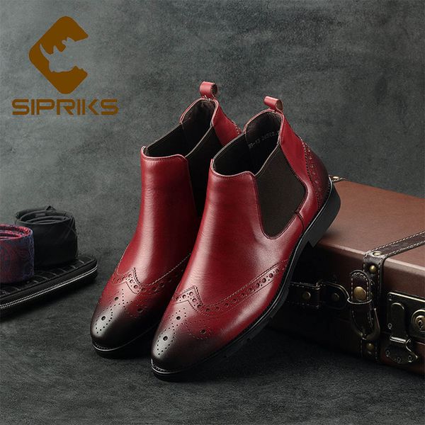 sipriks men wingtip dress boots classic flat boots mens stretch leather cool men european new, Black
sipriks men wingtip dress boots classic flat boots mens stretch leather cool men european new, Black