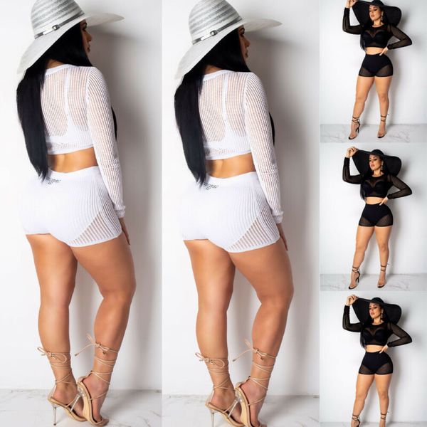 women's swimwear 2pcs women hooded long sleeves bodycon club mesh cover ups casual jumpsuit playsuit, White;black
women's swimwear 2pcs women hooded long sleeves bodycon club mesh cover ups casual jumpsuit playsuit, White;black