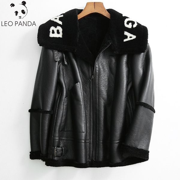 2019 winter new women lamb fur bomber real leather jacket sheepskin double face shearling coat oversized genuine leather jacket, Black
2019 winter new women lamb fur bomber real leather jacket sheepskin double face shearling coat oversized genuine leather jacket, Black
