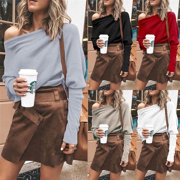 spring clothes womens designer casual solid color t shirt bat sleeve neckline fashion famale, White
spring clothes womens designer casual solid color t shirt bat sleeve neckline fashion famale, White