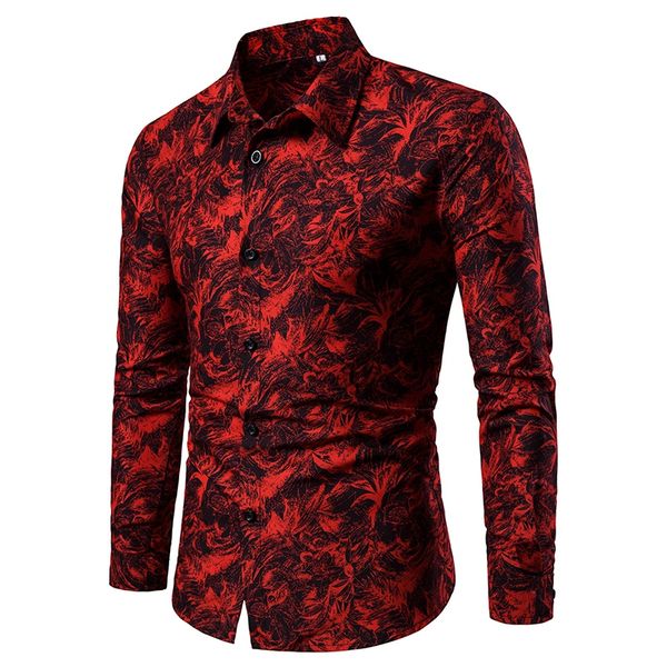 2020 men's shirt personalized print long-sleeved single breasted cardigan fashion casual loose men's shirts style, White;black
2020 men's shirt personalized print long-sleeved single breasted cardigan fashion casual loose men's shirts style, White;black