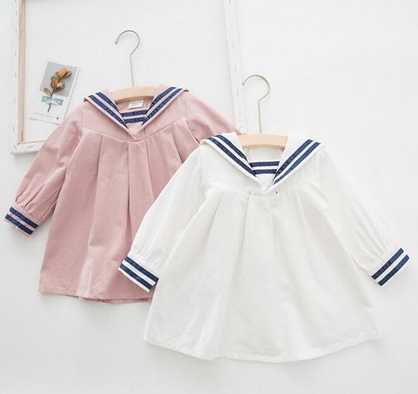Ins New girls Clothes dress Lolita Pleated Dress Spring fall girl Clothing Dress