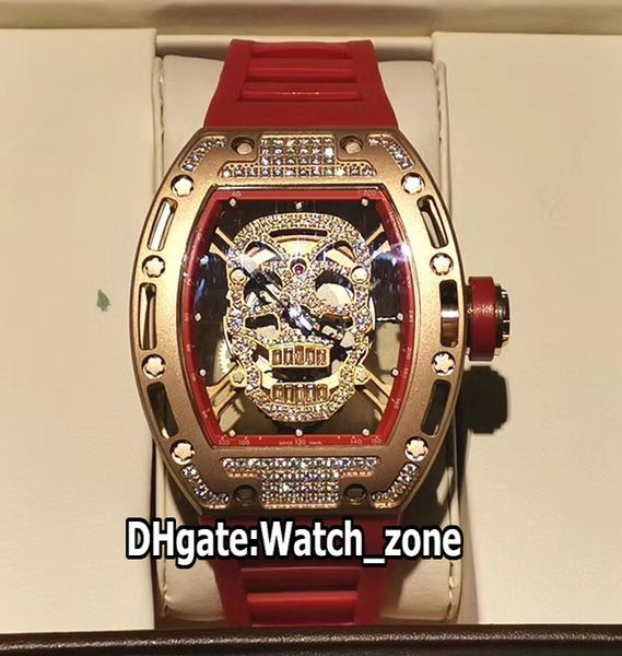 new rm52-01 rm052 diamond skull dial miyota automatic mens watch 052 rose gold diamond case red rubber strap gents sport watches watch_zone, Slivery;brown
new rm52-01 rm052 diamond skull dial miyota automatic mens watch 052 rose gold diamond case red rubber strap gents sport watches watch_zone, Slivery;brown