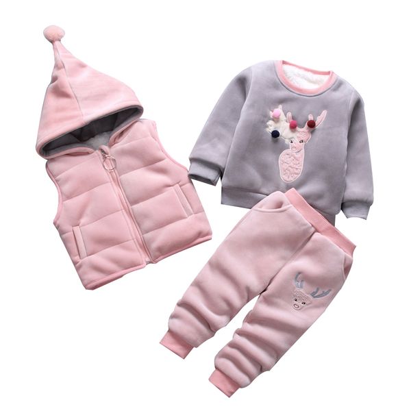 baby 3pcs/set winter children clothing sets cotton christmas snowsuit thicken warm sport casual suit for girls boy kids clothes, Blue;gray
baby 3pcs/set winter children clothing sets cotton christmas snowsuit thicken warm sport casual suit for girls boy kids clothes, Blue;gray