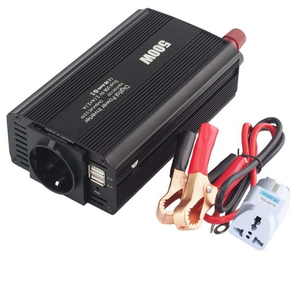 dc 12v to 110v 220v 500w power inverter ac car inverter with 4.2a dual usb car adapter voltage transformer power converter mute
dc 12v to 110v 220v 500w power inverter ac car inverter with 4.2a dual usb car adapter voltage transformer power converter mute