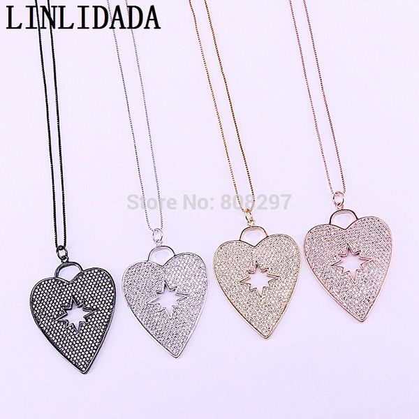 5pcs cz micro pave cubic zirconia heart pendant necklace for women fashion jewelry, Silver
5pcs cz micro pave cubic zirconia heart pendant necklace for women fashion jewelry, Silver