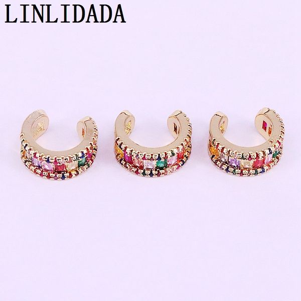 5pairs,gold color micro pave rainbow cz zirconia gold color no piercing clip ear colorful cuff earring for girl women, Golden;silver
5pairs,gold color micro pave rainbow cz zirconia gold color no piercing clip ear colorful cuff earring for girl women, Golden;silver