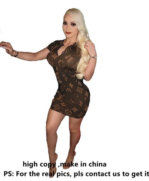 women brand short sleeve dresses spring summer clothing zipper crew neck mini skrts letter print bodycon dresses designer 2734, Black;gray
women brand short sleeve dresses spring summer clothing zipper crew neck mini skrts letter print bodycon dresses designer 2734, Black;gray