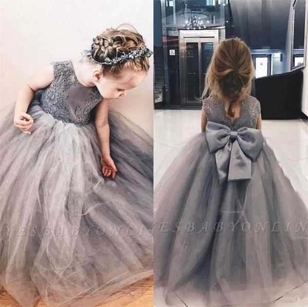 gray flower girl dresses for weddings 2020 lace applique bow back pageant little girl dresses kids formal wear tutu skirt, White;blue
gray flower girl dresses for weddings 2020 lace applique bow back pageant little girl dresses kids formal wear tutu skirt, White;blue