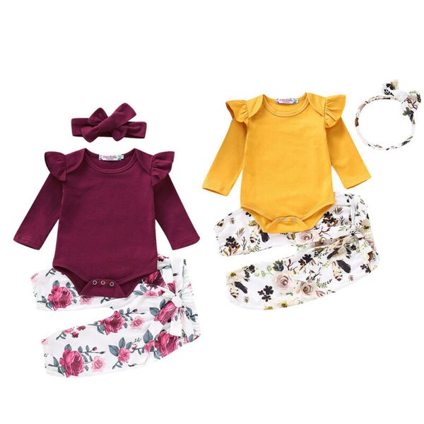 2020 new 3pcs newborn baby girls clothes sets ruffle cotton romper+flower long pants+headband lovely outfits clothes 0-24m, White
2020 new 3pcs newborn baby girls clothes sets ruffle cotton romper+flower long pants+headband lovely outfits clothes 0-24m, White