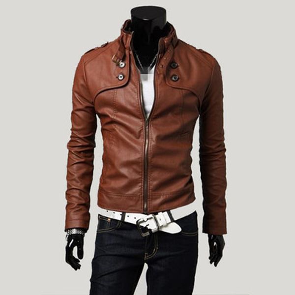 bb-c1289 spring autumn 2018 new men fashion standing collar slim and handsome pu leather jacket coat wholesale, Black
bb-c1289 spring autumn 2018 new men fashion standing collar slim and handsome pu leather jacket coat wholesale, Black