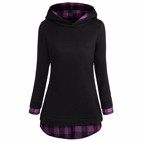 black plaid patchwork hoodies sweatshirt casual women long sleeve hooded fleece jacket pullover outwear female sweatshirt
black plaid patchwork hoodies sweatshirt casual women long sleeve hooded fleece jacket pullover outwear female sweatshirt