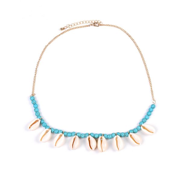 2019 bohemian colorful bead shell statement pendant necklace summer beach shells necklace choker gold chain accessary, Golden;silver
2019 bohemian colorful bead shell statement pendant necklace summer beach shells necklace choker gold chain accessary, Golden;silver