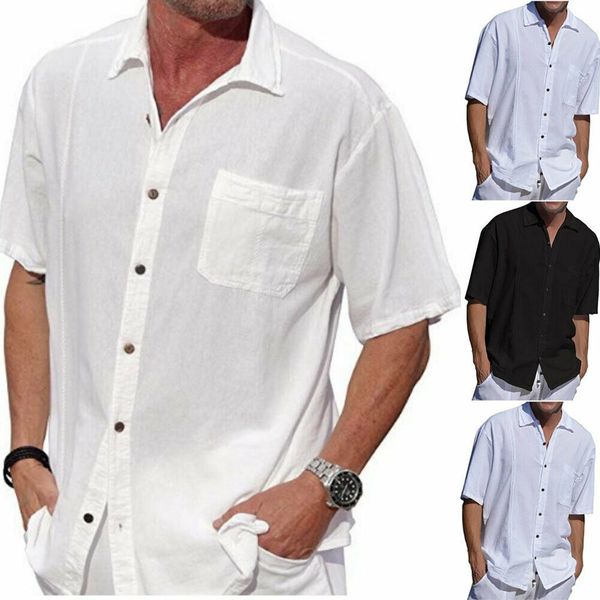 2019 new style with pocket men's short sleeve casual shirts t-shirt dress shirt plain formal beach tops, White;black
2019 new style with pocket men's short sleeve casual shirts t-shirt dress shirt plain formal beach tops, White;black