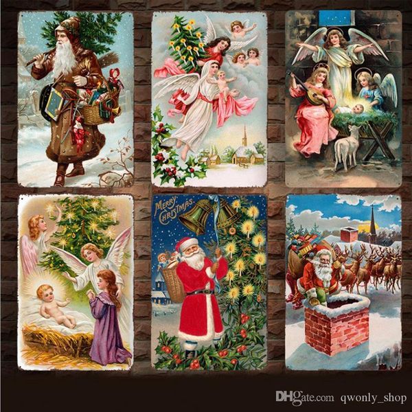 vintage christmas metal signs santa claus angel retro painting home decor posters crafts christmas wall art pictures 13styles
vintage christmas metal signs santa claus angel retro painting home decor posters crafts christmas wall art pictures 13styles