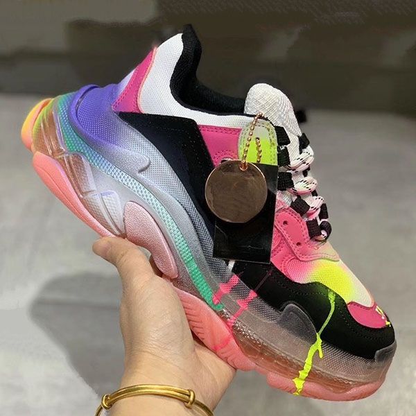 paris 2020 crystal bottom triple-s leisure shoes luxury dad shoes platform triple s sneakers for men women vintage kanye old gra, Black
paris 2020 crystal bottom triple-s leisure shoes luxury dad shoes platform triple s sneakers for men women vintage kanye old gra, Black