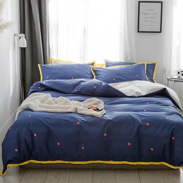 2019 ins strawberry dark blue bed cover duvet cover set cotton bedding set bedlinens twin king flat sheet fitted sheet
2019 ins strawberry dark blue bed cover duvet cover set cotton bedding set bedlinens twin king flat sheet fitted sheet