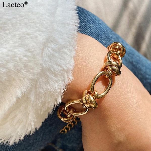 lacteo punk gold color twist chain charm bracelet statement jewelry 2020 for women exaggerated round cross chain dangle bracelet, Black
lacteo punk gold color twist chain charm bracelet statement jewelry 2020 for women exaggerated round cross chain dangle bracelet, Black