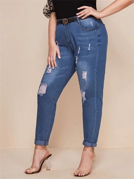 denim jeans pencil-pants destroyed stretch torn-hole high-waist women slim hole dm001, Blue
denim jeans pencil-pants destroyed stretch torn-hole high-waist women slim hole dm001, Blue