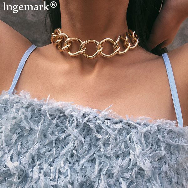 punk heavy metal choker necklace chunky jewelry collar gothic lock link thick chain necklace for women jewelry, Silver
punk heavy metal choker necklace chunky jewelry collar gothic lock link thick chain necklace for women jewelry, Silver