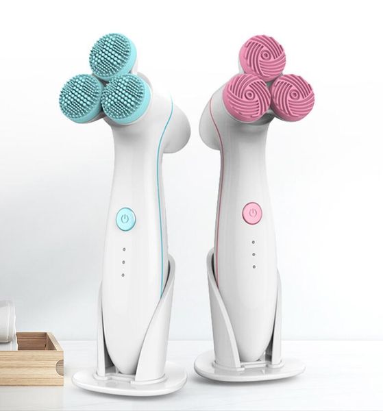 waterproof new design 3d detachable heads rotating skin cleaner cleansing handle electric silicone facial wash brush
waterproof new design 3d detachable heads rotating skin cleaner cleansing handle electric silicone facial wash brush