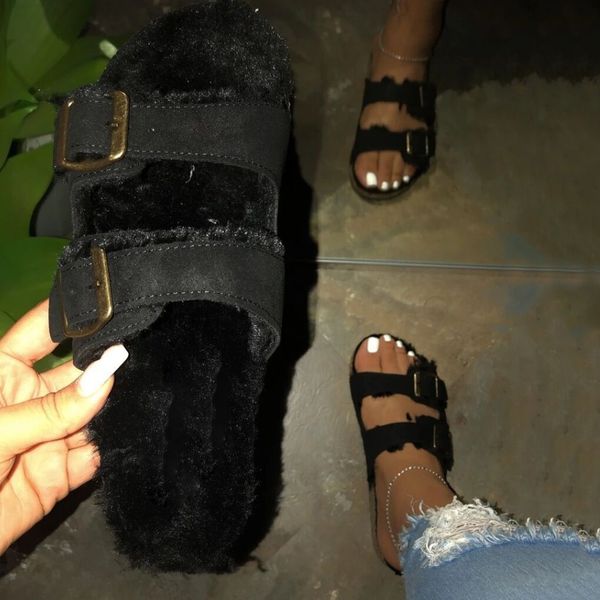 shoes woman women's buckles outdoor slippers warm winter shoes causal anti-slip indoor women slippers outdoor summer, Black 
shoes woman women's buckles outdoor slippers warm winter shoes causal anti-slip indoor women slippers outdoor summer, Black